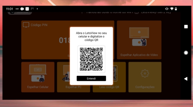 Leia o código QR