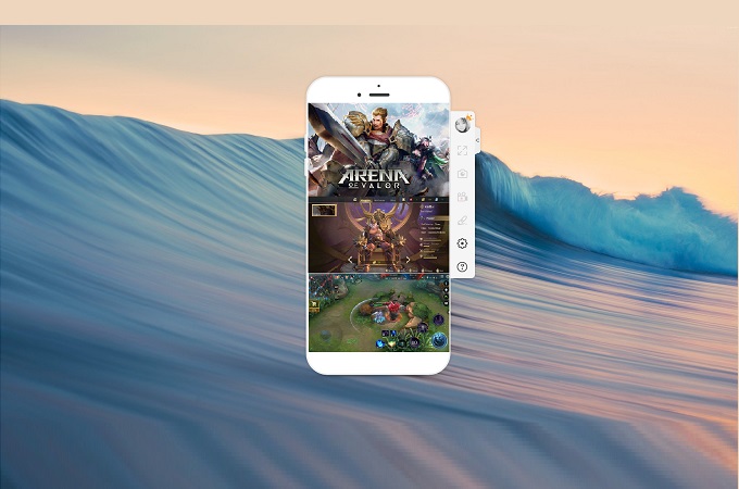 arena of valor on apowermirror