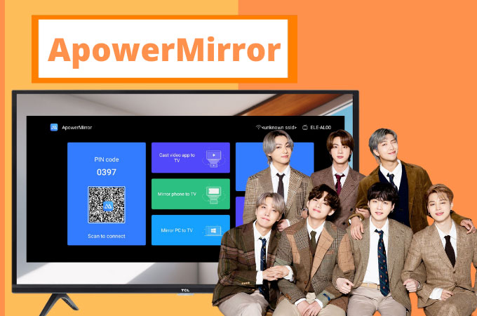 regarder bts sur tv via apowermirror