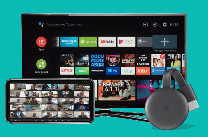 Cast Zoom to Chromecast device