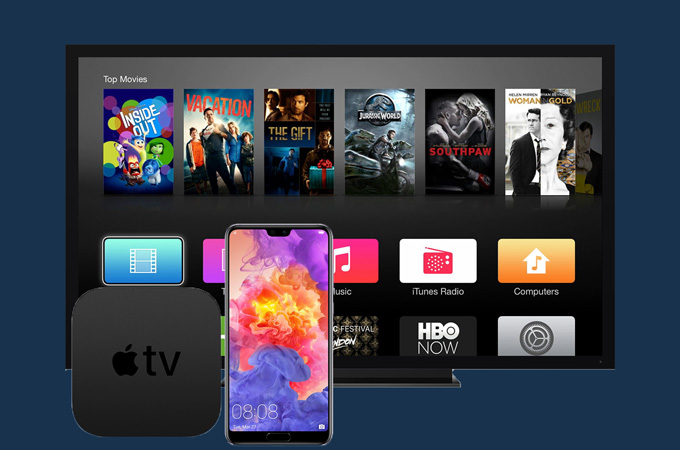 diffuser son Android sur une Apple TV