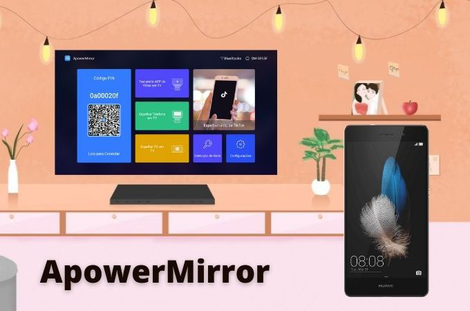 cobrir um powermirror huawei para a tv