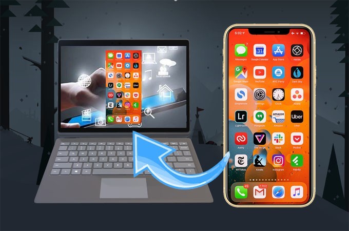 enviar la pantalla de iPhone para la PC