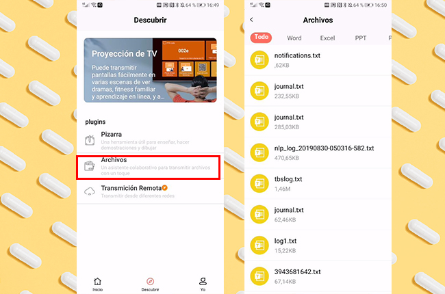 archivos de letsview android