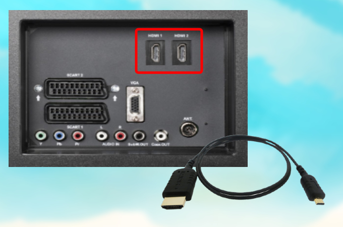 puerta de hdmi tv