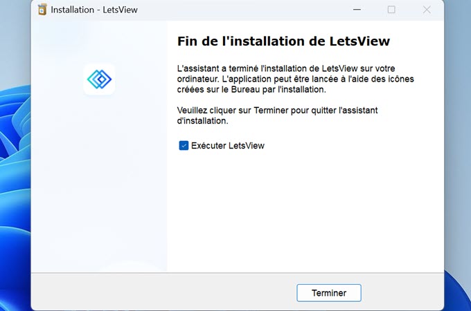 installation terminée