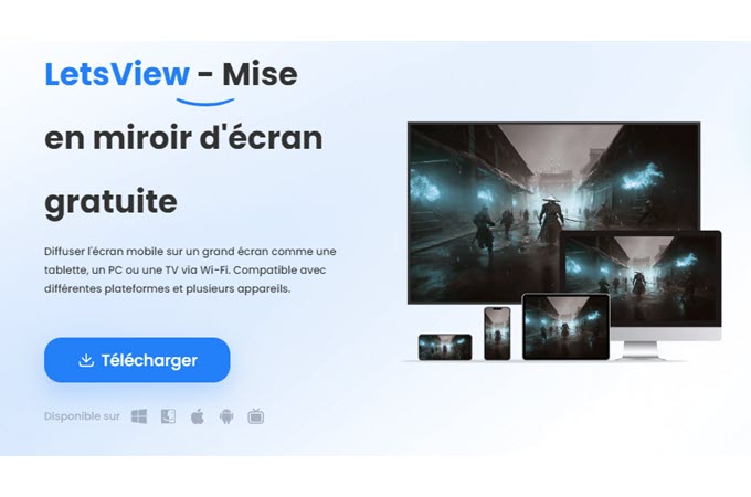 application à double écran LetsView