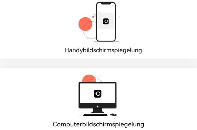 Handybildschirmspiegelung