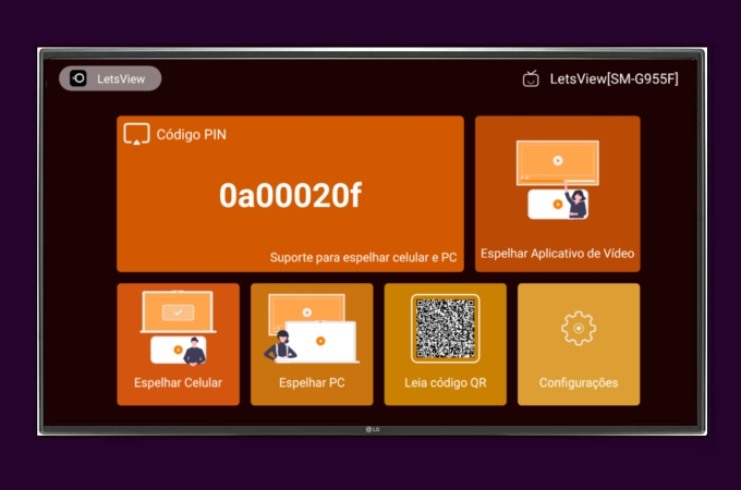 usar o LetsView na TV
