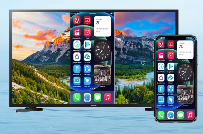 iPhone 12 auf Samsung Smart TV