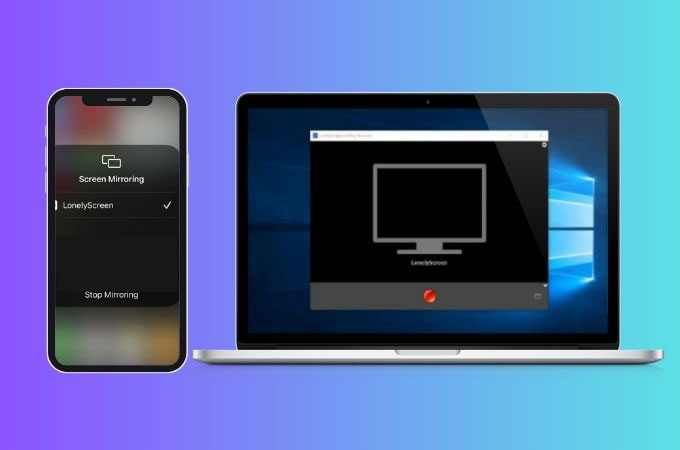 screen mirror iPhone to laptop lonelyscreen