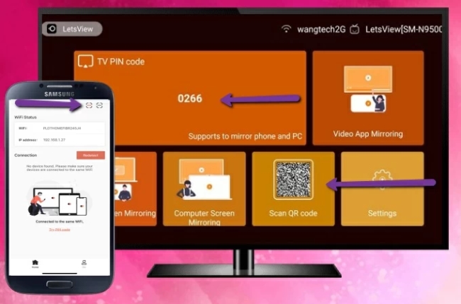 espelhar android na TV LG