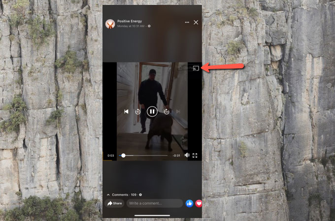 Facebook Live Video auf TV/Fernseher streamen