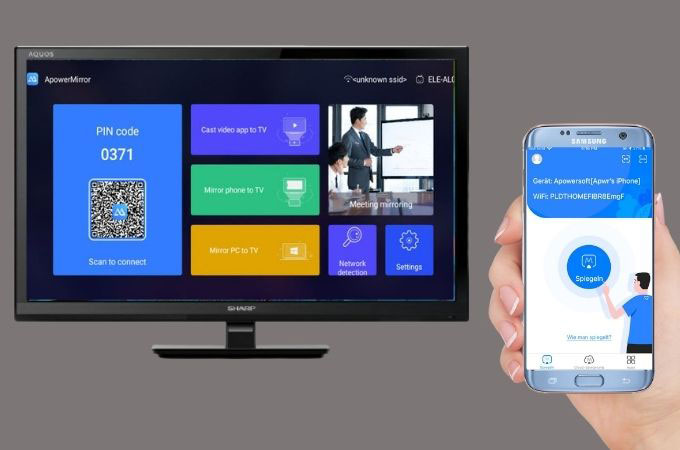 iOS 15 mit ApowerMirror auf TV spiegeln