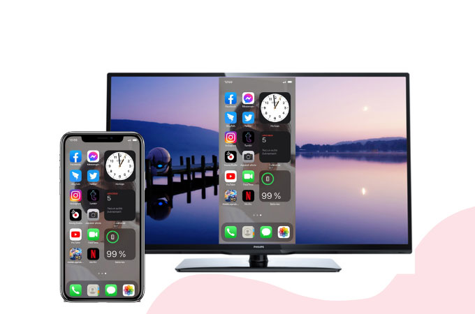 mettre en miroir un iPhone sur une TV Philips