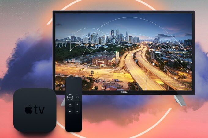 Mettre en miroir un iPhone sur une Smart TV Toshiba avec Apple TV