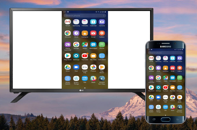 mirror Samsung phone to LG TV