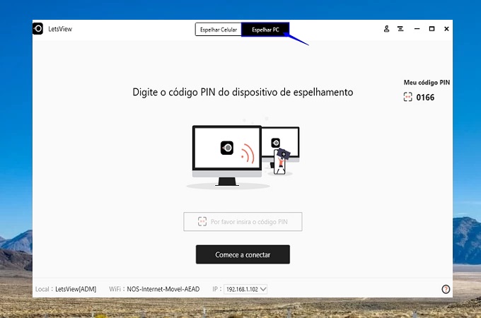 partilhar tela de Windows 10 a LG TV