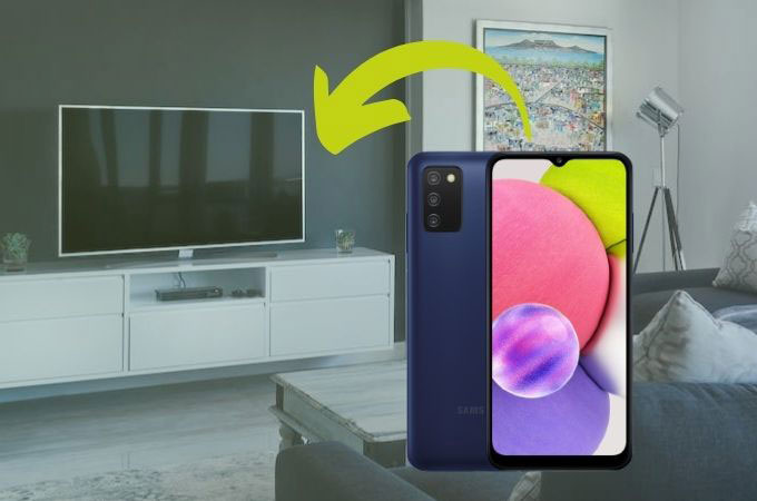 screen mirroring samsung a03s to tv