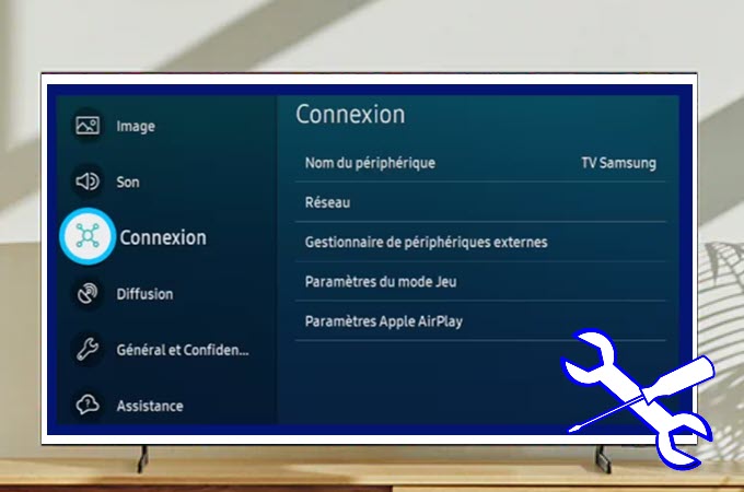 screen mirroring ne fonctionne pas sur Samsung TV