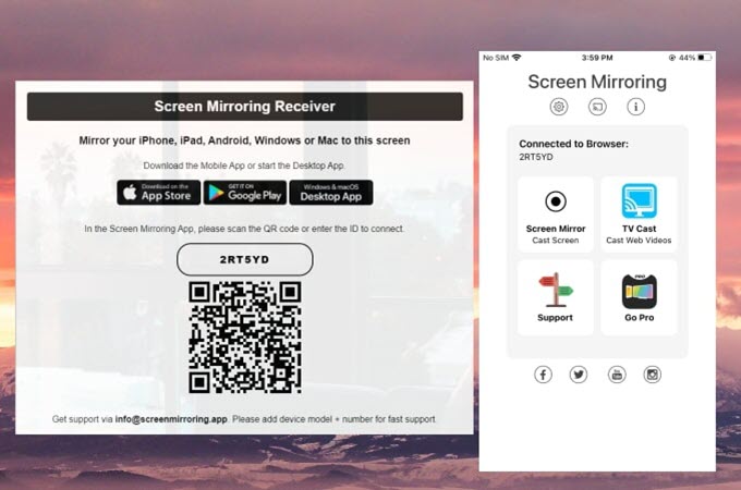 Screen Mirroring App