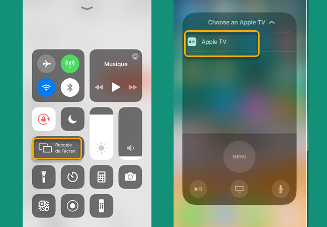 connecter iPad à Apple TV via AirPlay