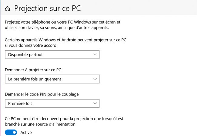 paramètres de diffusion 