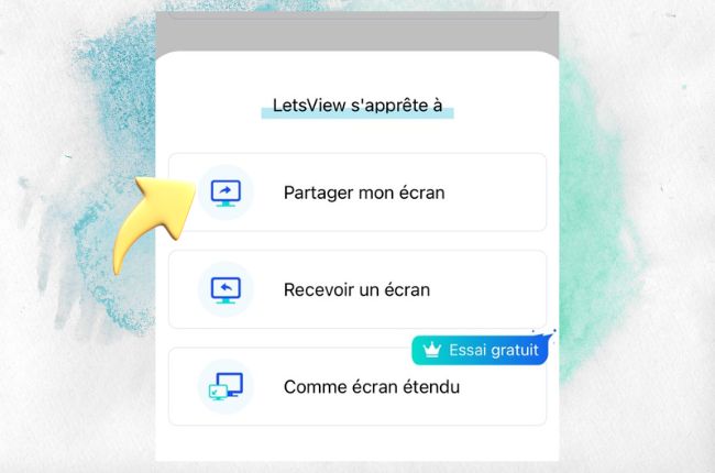 partager l'écran iPhone 15