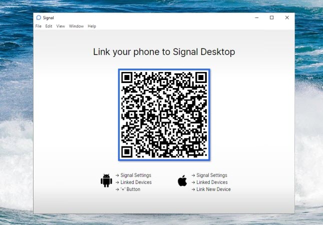 code qr sur signal