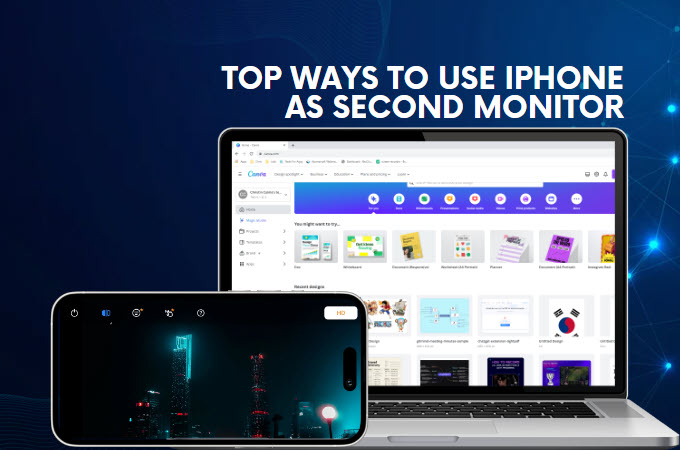 use iPhone as second monitor