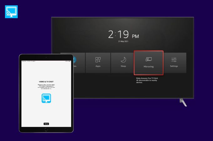 cast iPad to Firestick tv cast