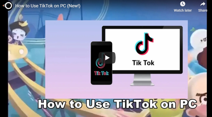 watch tiktok on pc